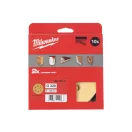 MILWAUKEE Klett-Schleifpad HP 150 mm / P320 8 Löcher (10 Stück)