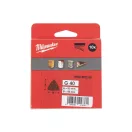 MILWAUKEE Klett-Delta-Schleifpad STD 93 x 93 mm / P60 6 Löcher (10 Stück)