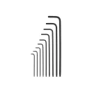 MILWAUKEE Torx L-förmiger Schlüsselsatz 9-teilig T10-T50