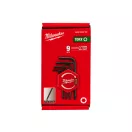 MILWAUKEE Torx L-förmiges kompaktes Schlüssel-Set 9-teilig T10-T50
