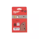 MILWAUKEE Klett-Delta-Schleifpad STD 100 x 147 mm / P240 7 Löcher (10 Stück)