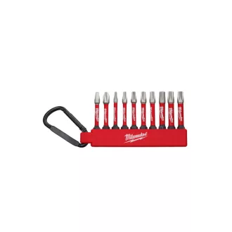   MILWAUKEE Bit-Set mit Karabiner 10-teilig 1/4" Hex Shockwave™ Set 2