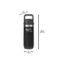 MILWAUKEE Wasserflasche Schwarz 710 ml PACKOUT™