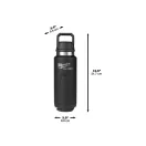 MILWAUKEE Wasserflasche Schwarz 1065 ml PACKOUT™