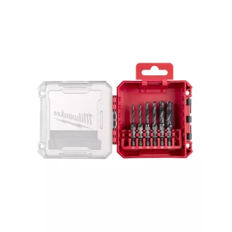   MILWAUKEE Kombiniertes Gewindebohrer-Set 6-teilig 1/4" Sechskant (Bohrer, Gewindeschneider, Entgrater)