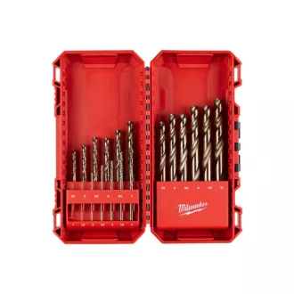   MILWAUKEE Spiralbohrer-Set, 19-teilig, 1-10 mm HSS-G CO DIN 338