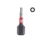 MILWAUKEE Bitspitze mit Bohrung T40 x 25 mm Shockwave (3 Stück)