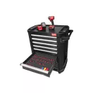 MILWAUKEE Werkzeugwagen 246-teilig, 7 Schubladen, 30"/78 cm, graphitgrau