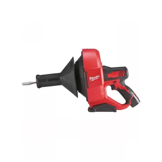   MILWAUKEE Akku-Abflussrohrreiniger M12 BDC8-202C mit 8 mm x 7,6 m Spirale (2 x 2,0 Ah Akku + Ladegerät).