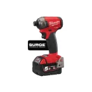 MILWAUKEE Akku-Schlagschrauber M18 FQID-502 x 1/4" HEX (2 x 5,0 Ah Akku + Ladegerät)