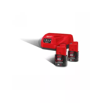 MILWAUKEE Akku- und Ladegerät-Set M12NRG-302