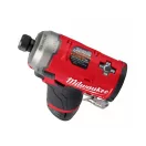 MILWAUKEE Akku-Schlagschrauber M12 FQID-202 x 1/4" HEX (2 x 2,0 Ah Akku + Ladegerät)
