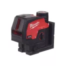 MILWAUKEE Akku-Kreuzlinien- und Punktlaser M12 CLLP-301C (1 x 3,0 Ah Akku + USB-Ladekabel)