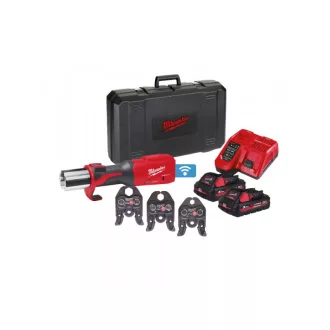   MILWAUKEE Akkupresse M18 ONEBLHPT-302C V-SET ohne Kohlebürste (2 x 3,0 Ah Akkus + Ladegerät)