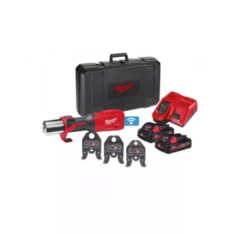   MILWAUKEE Akkupresse M18 ONEBLHPT-302C M-SET ohne Kohlebürste (2 x 3,0 Ah Akkus + Ladegerät)