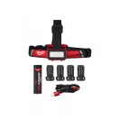 MILWAUKEE Wiederaufladbare LED-Stirnlampe L4HLRP-301 (1 x 3,0 Ah Akku + USB-Ladekabel)