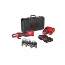 MILWAUKEE Akku-Hydraulikpresse M18 BLHPT-202C Geberit Mapress Set (2 x 2,0 Ah Akku + Ladegerät)