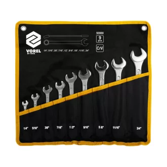   VOREL Kreuzschlitzschlüssel-Satz 9-teilig 1/4" - 3/4"