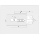 CELO MZ Universal-Kunststoffdübel 10 x 60 + 6,0 x 80 Holzschraube (5 Stück)