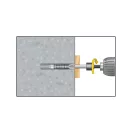 CELO MZ Universal-Kunststoffdübel 10 x 60 + 6,0 x 80 Holzschraube (5 Stück)