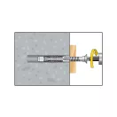 CELO MZK Universal-Kragen-Kunststoffdübel 10 x 60 + 7,0 x 80 Sechskantschraube (5 Stück)