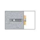 CELO MZK Universal-Kragen-Kunststoffdübel 10 x 60 + 7,0 x 80 Sechskantschraube (5 Stück)