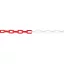 Kunststoffkette rot-weiß 6 mm x 25 m