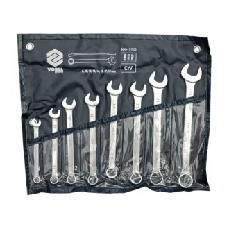 VOREL Schraubenschlüsselsatz 8-teilig 8-19 mm CrV