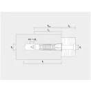 CELO MZ Universal-Kunststoffdübel 6 x 29 + 4,5 x 40 Holzschraube (20 Stück)