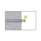 CELO NF 6 Flügeldübel + 4,2 x 40 Hakenschraube (5 Stück)
