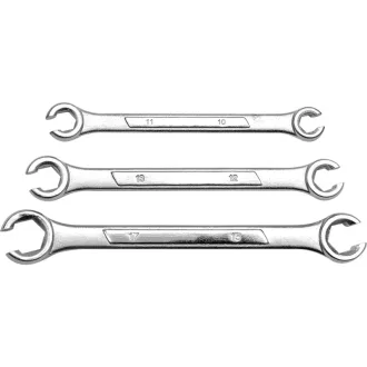 VOREL Bremsleitungsschlüssel-Satz 3-teilig 10-17 mm