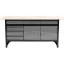 VOREL Cabinet Arbeitstisch mit 4 Schubladen und 2 Türen 1700 x 600 x 840 mm