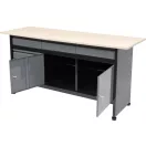 VOREL Cabinet Arbeitstisch mit 4 Schubladen und 2 Türen 1700 x 600 x 840 mm