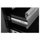 VOREL Cabinet Arbeitstisch mit 4 Schubladen und 2 Türen 1700 x 600 x 840 mm