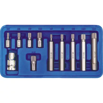VOREL Bitsatz 11-teilig Spline M5 - M12