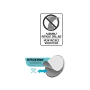 FALA Handtuchhalter 550 mm selbstklebend Steely