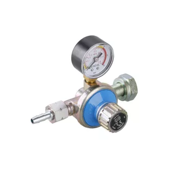   Druckregelventil mit 0-4 bar Manometer 1/4"x 3/8" Außengewinde 9 mm Schlauchanschlussadapter