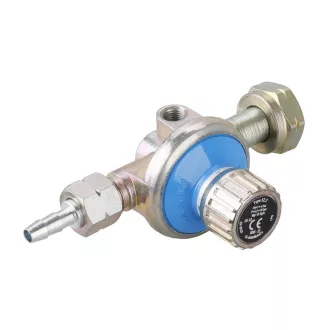   Druckregelventil 0-4 bar 1/4" x 3/8" Außengewinde, mit 9 mm Schlauchanschlussadapter (PB)