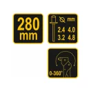 VOREL Hand-Popnietzange 280 mm