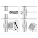 VOREL Hand-Popnietzange 280 mm