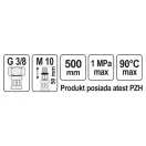 FALA Flexibler Anschlussch Schlauch  3/8"  x 3/8" 500 mm Innen-Außen