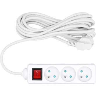   VOREL Elektrisches Verlängerungskabel mit 3-Wege-Verteilungsschalter