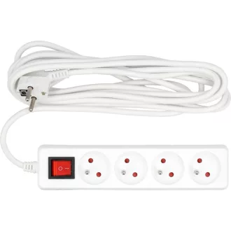   VOREL Elektrisches Verlängerungskabel mit 4-Verteilungsschalter