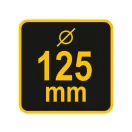 VOREL Schornsteinreinigungsbürste mit Kugel 125 mm