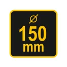 VOREL Schornsteinreinigungsbürste mit Kugel 150 mm