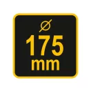 VOREL Schornsteinreinigungsbürste mit Kugel 175 mm