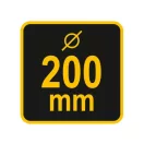 VOREL Schornsteinreinigungsbürste mit Kugel 200 mm