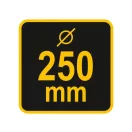 VOREL Schornsteinreinigungsbürste mit Kugel 250 mm