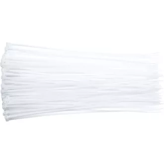 VOREL Kabelbinder 100 x 2,5 mm weiß (100 Stück)