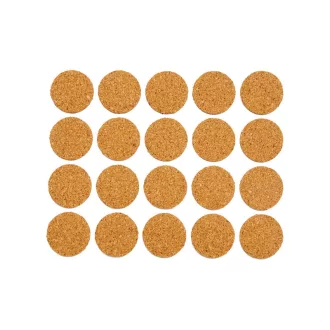   VOREL Selbstklebende Möbelbeinpolster rund aus Kork 20 mm (20 Stück)